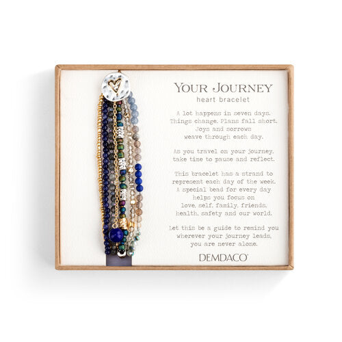 Beaded Love Bracelet - Indigo
