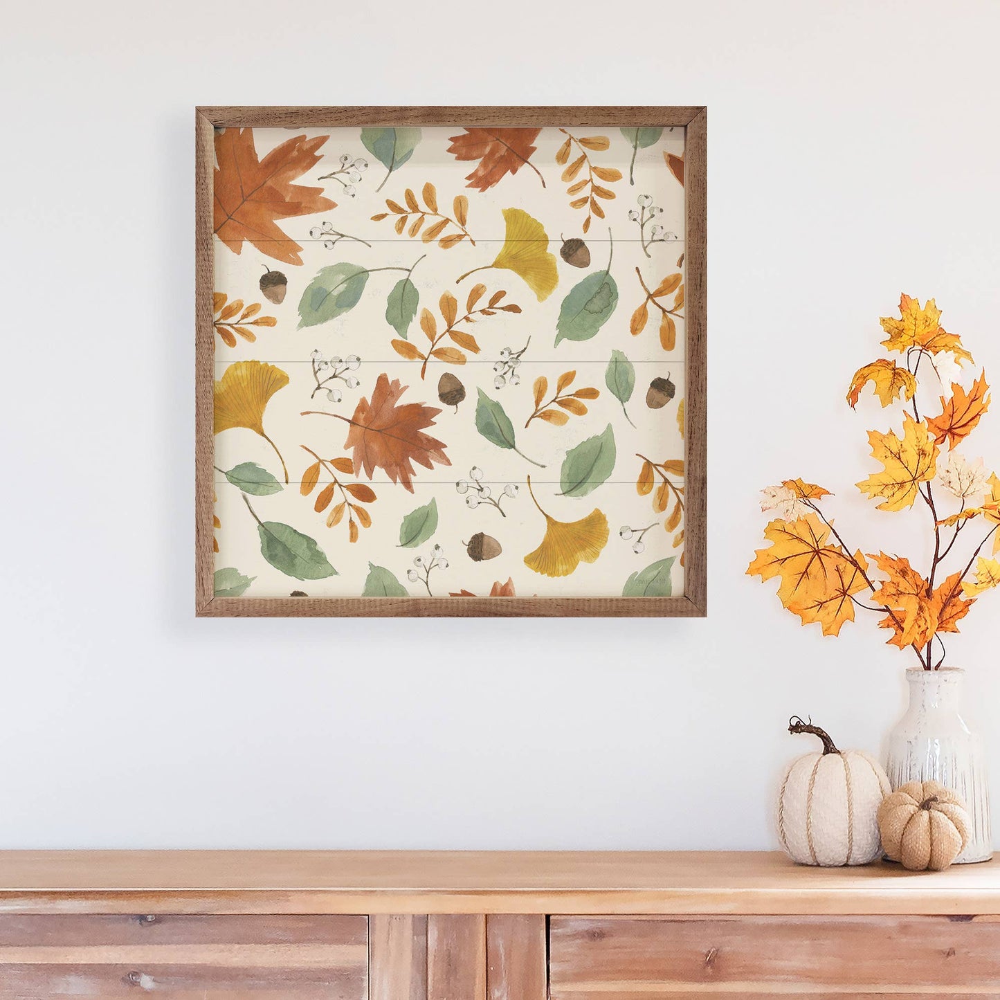 Hello Pumpkin Pattern Wall Art