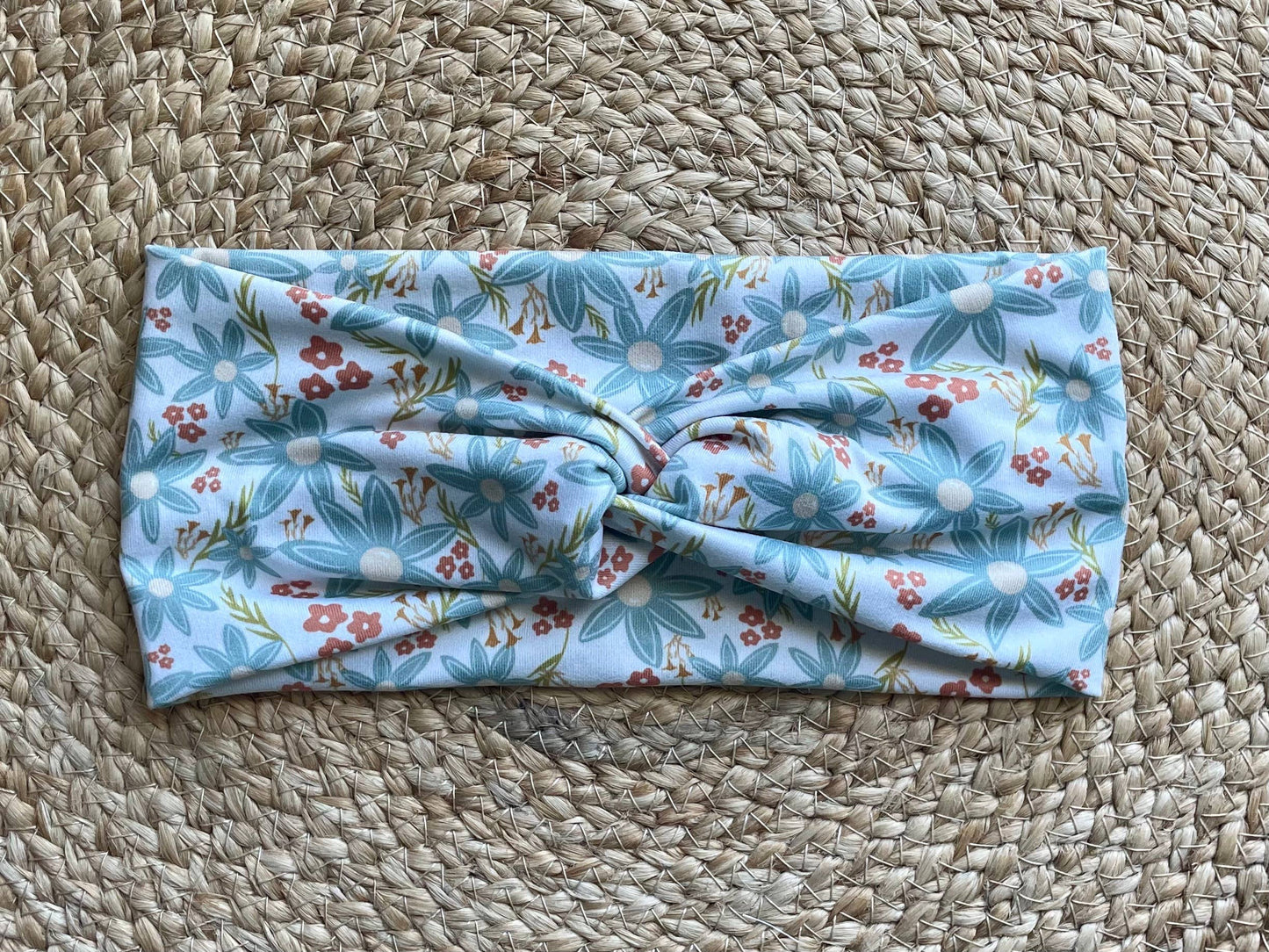 Floral Party Knit Twist Headband