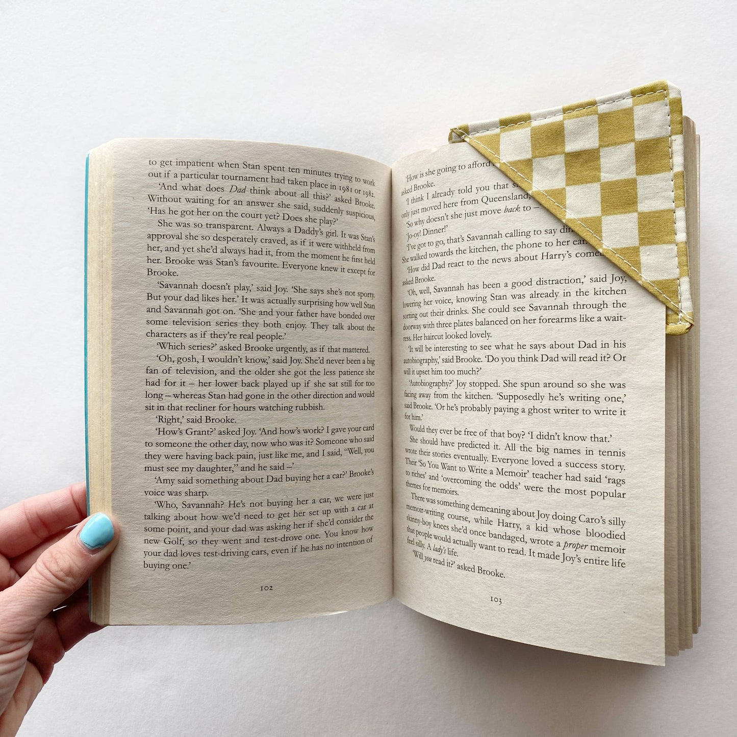 Wild Meadow Gold Corner Bookmark