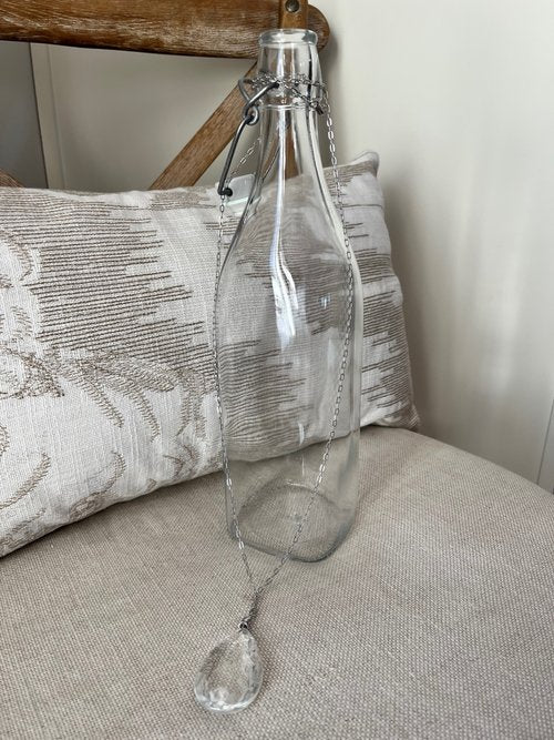 Vintage Chandelier Crystal Tier Drop Necklace