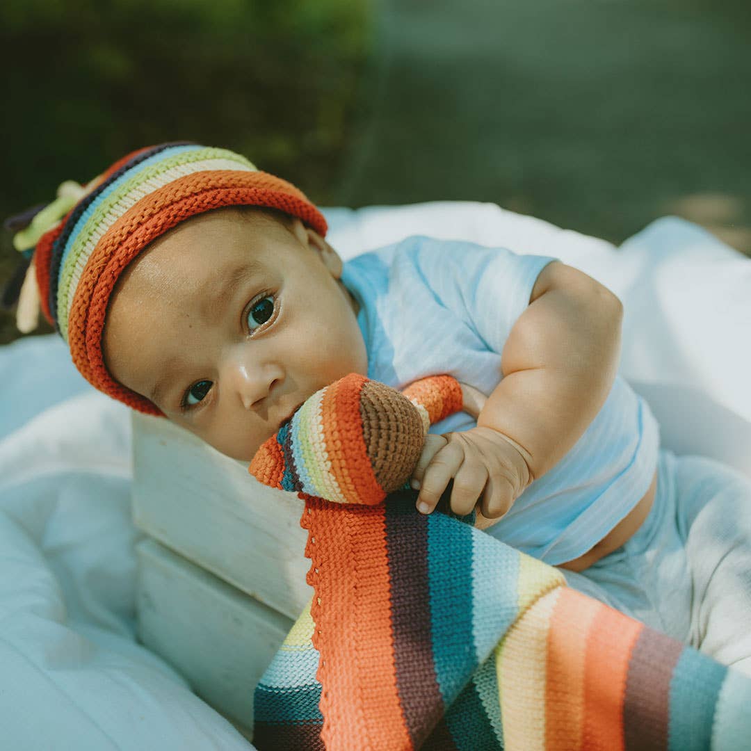 Handmade Baby Blanket - Rainbow