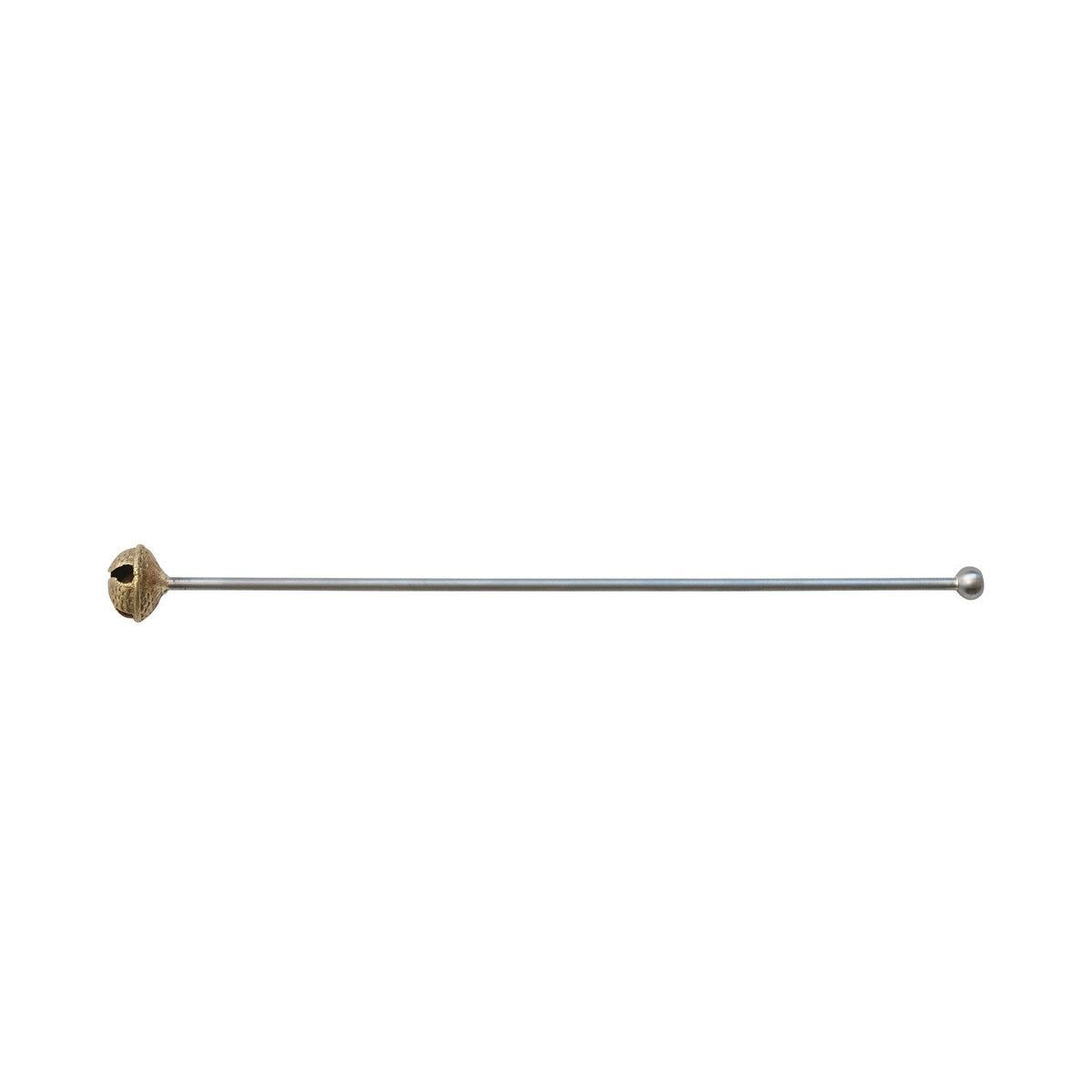 7-3/4"L Stainless Steel & Brass Cocktail Stirrer with Bell - La Vie Est Belle