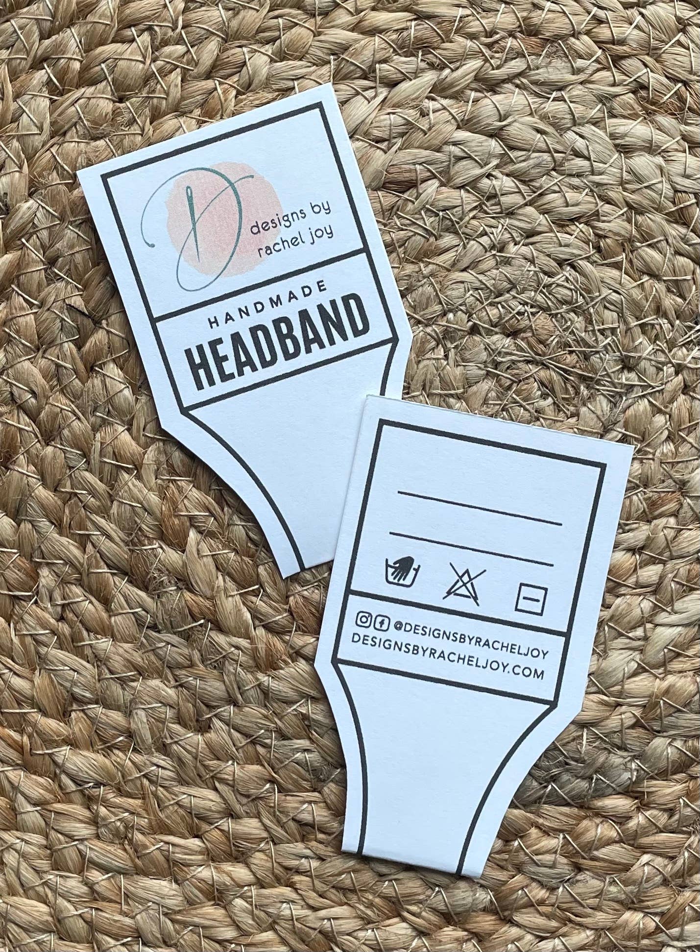 Highland Cow White Floral Knit Twist Headband