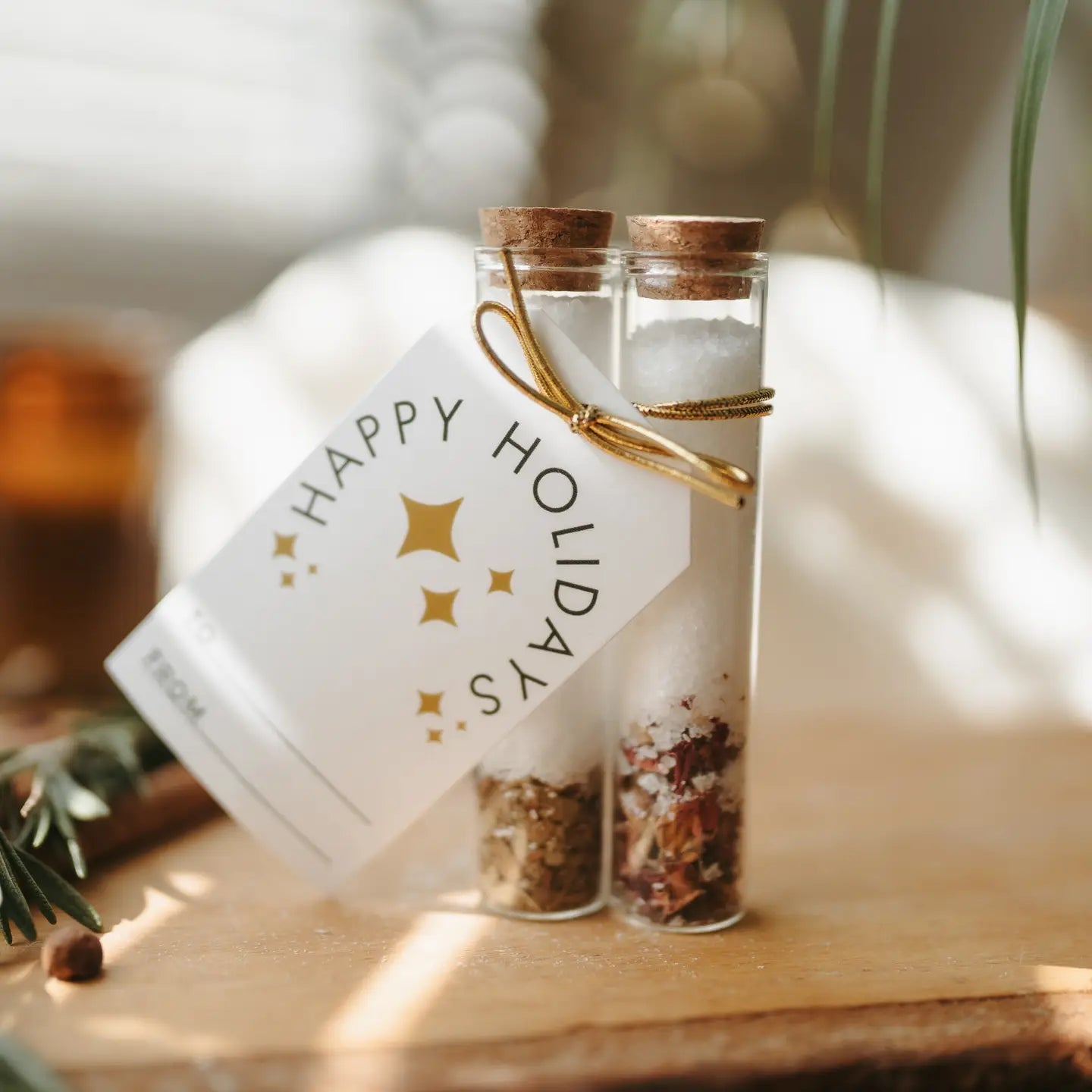 Festive Bath Salts - Stocking Stuffers & Christmas Ornaments