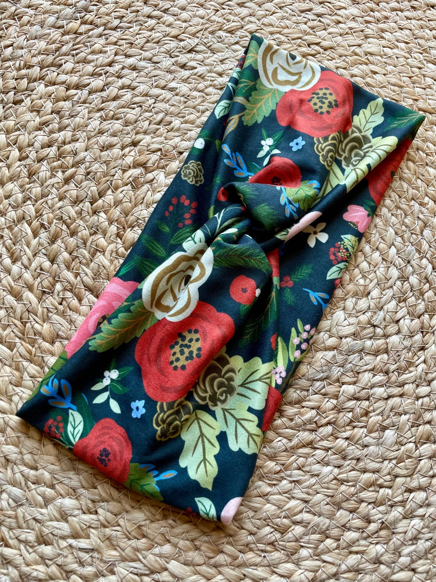 Nutcracker Floral Knit Twist Headband