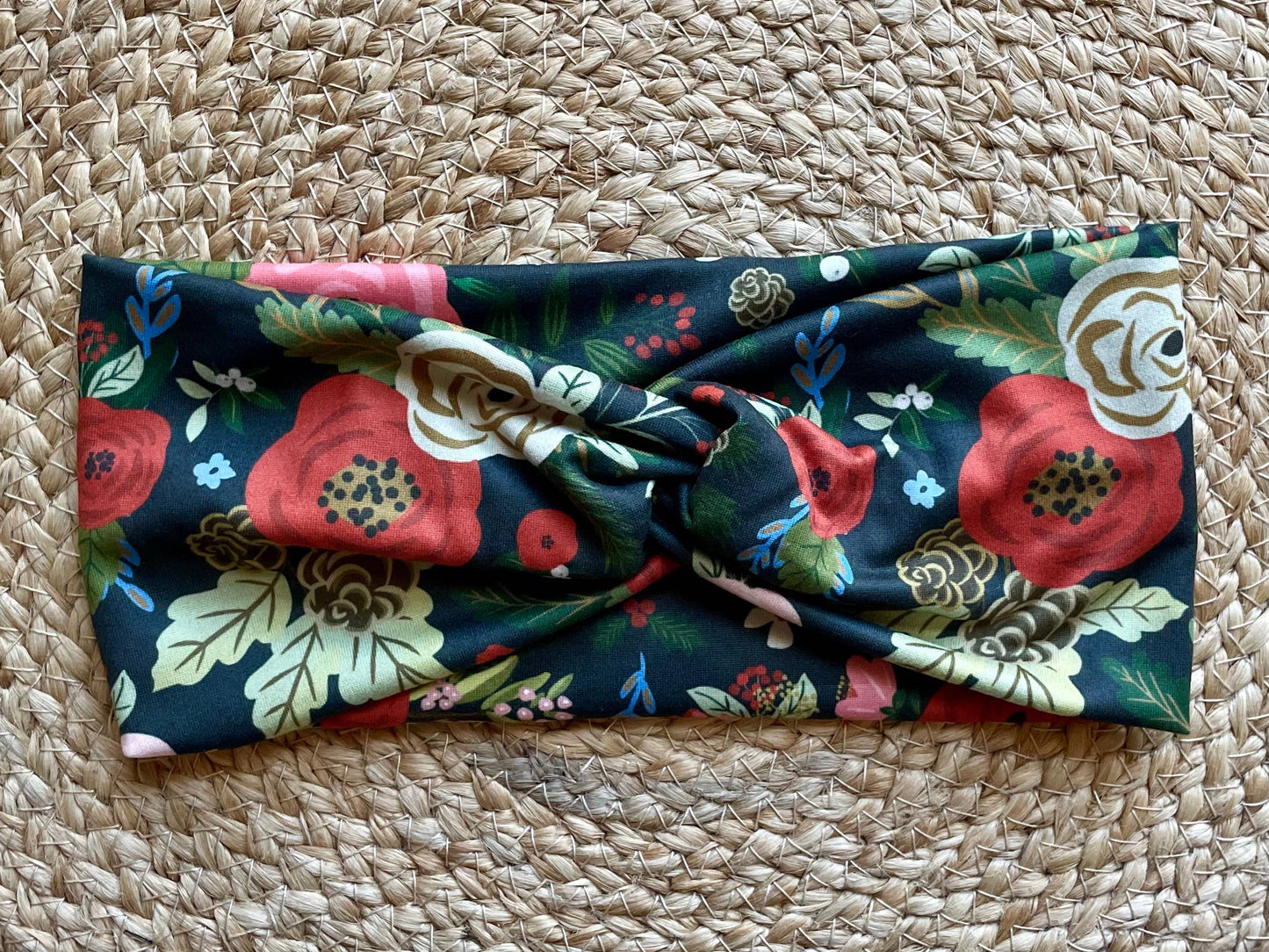 Nutcracker Floral Knit Twist Headband
