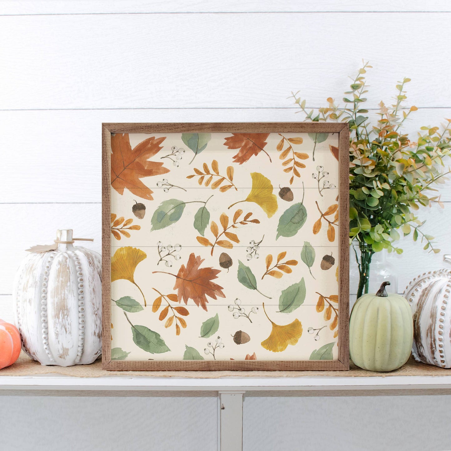 Hello Pumpkin Pattern Wall Art