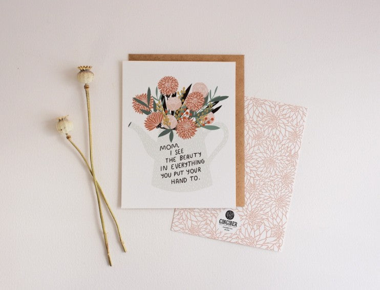 Mom Flowers Card