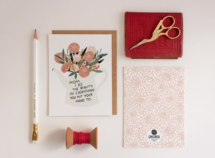 Mom Flowers Card