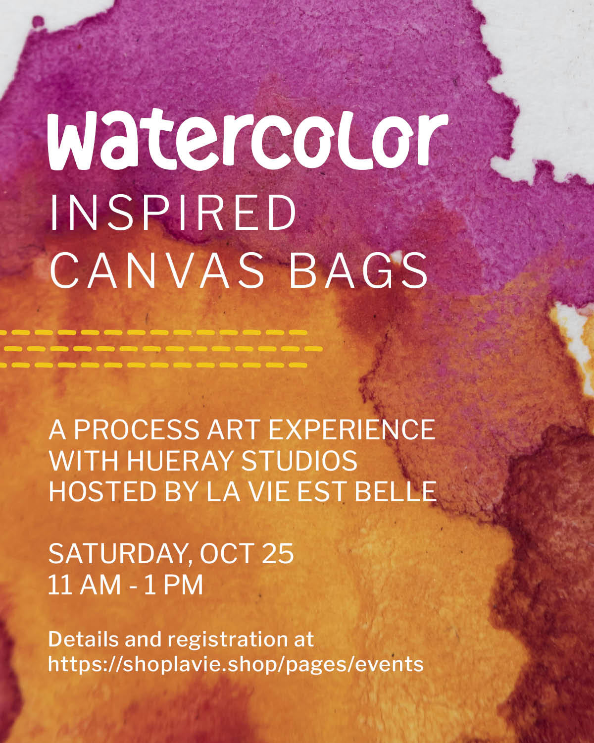 10/25/25 Watercolor Inspired Canvas Bags with HueRay Studios