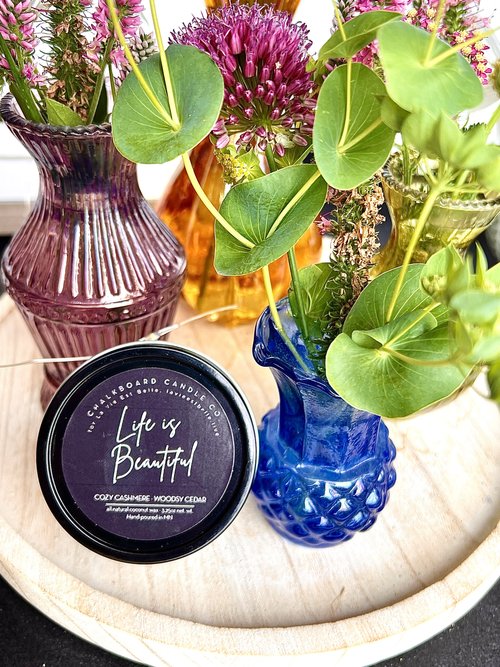 Life is Beautiful 4oz Summer/Fall Candle Tin