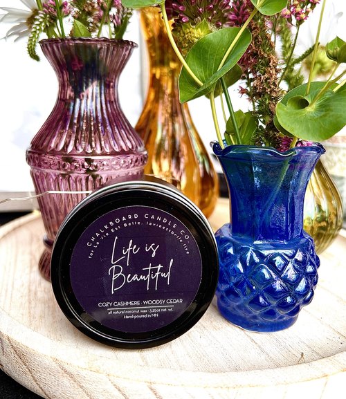 Life is Beautiful 4oz Summer/Fall Candle Tin