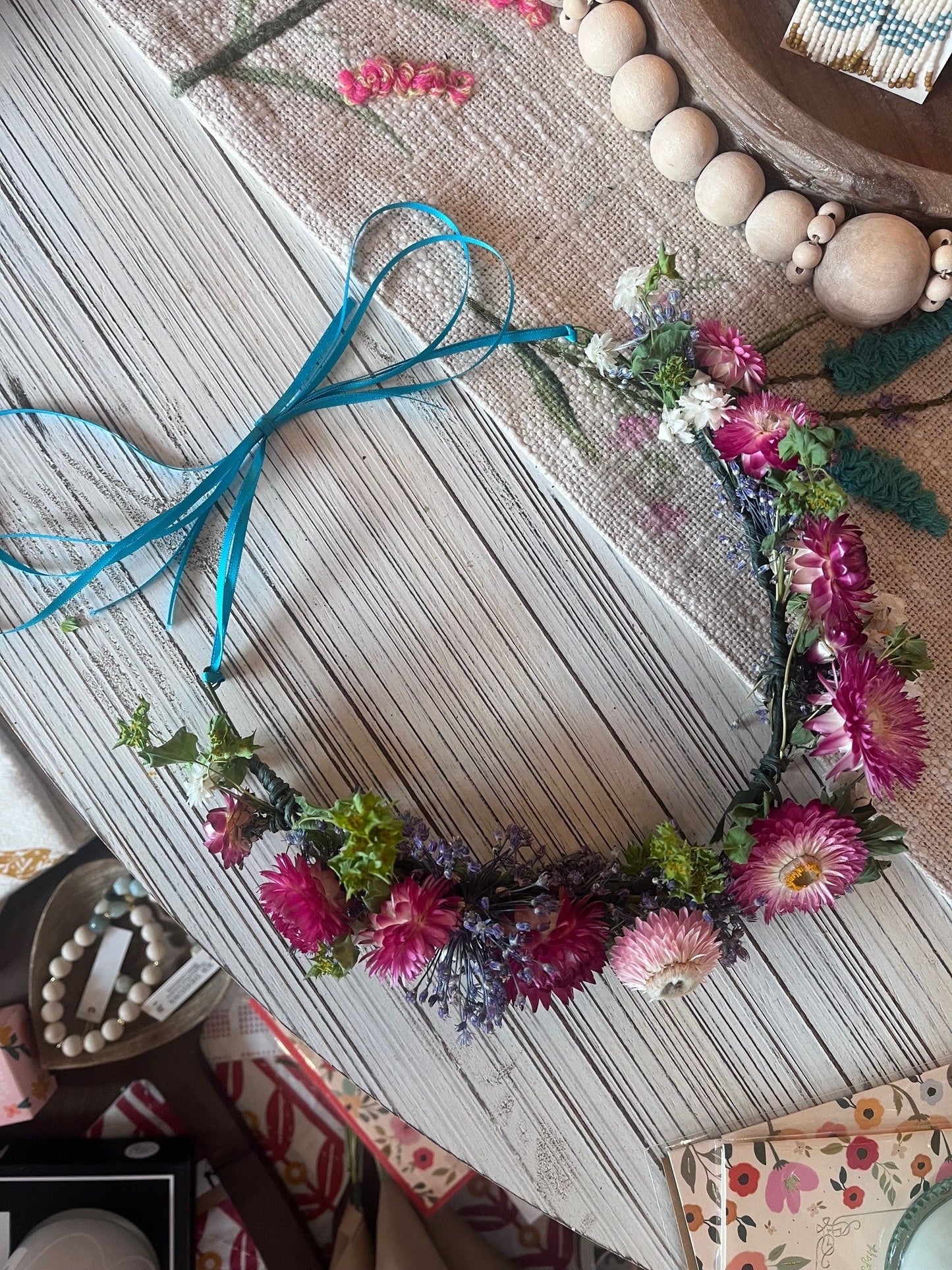 08/14/25 Dried Flower Crowns & Wreaths with Ladybug and Blooms