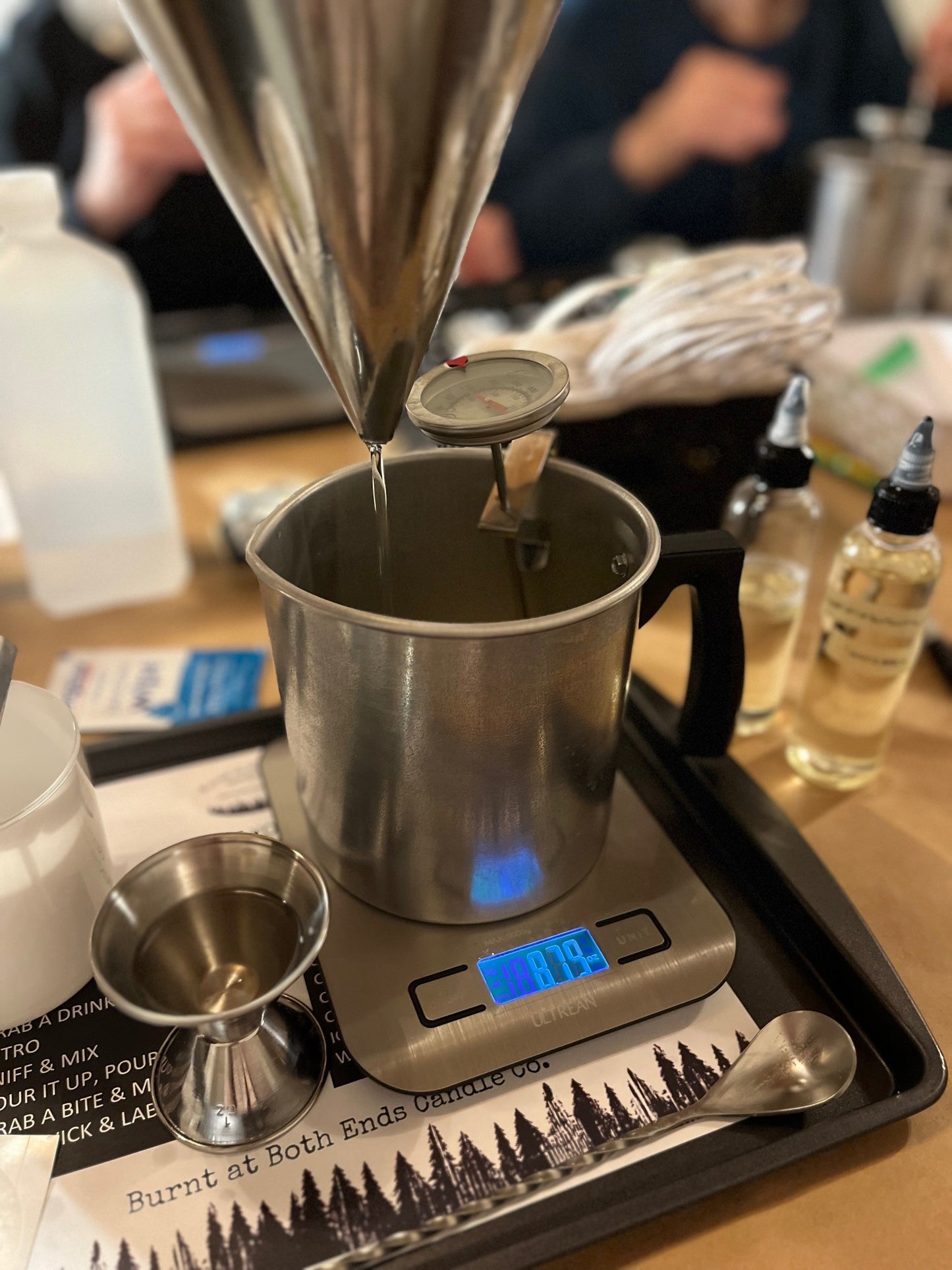 05/08/25 Three Wick Dough Bowl Candle Making Class with Burnt at Both Ends
