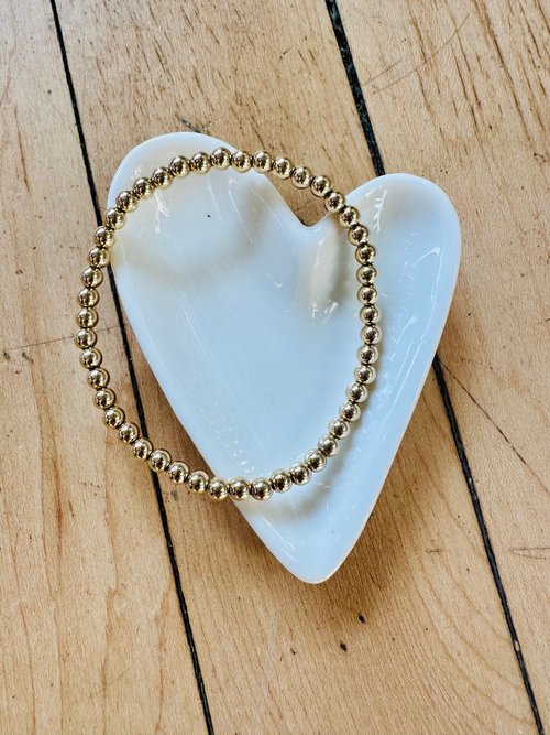 Personalized 14K Gold Filled Beaded Bracelets by Savi Rose Co