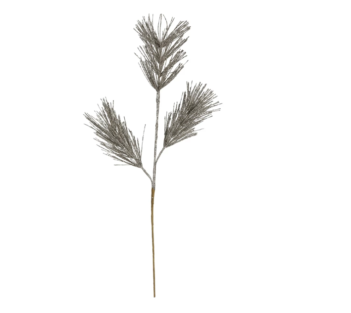 Faux Pine Pick with Glitter