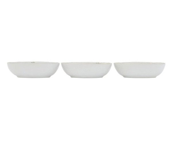 Hand-Painted Stoneware Dish, 3 Styles