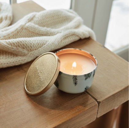 Frasier Fir Poured Candle, Gold Lid