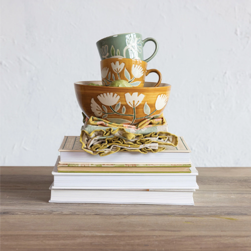Printed Tea Towel w/ Fruit & Vegetables, 3 Styles