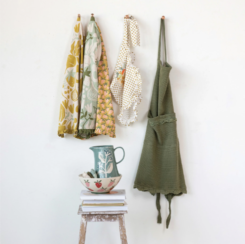 Printed Tea Towel w/ Fruit & Vegetables, 3 Styles