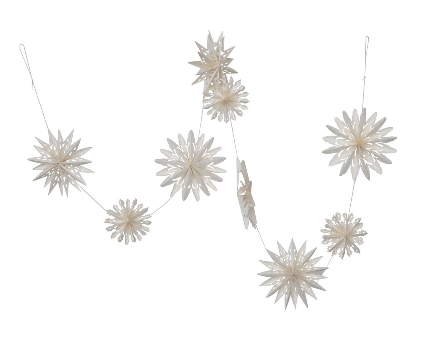 Snowflake Garland in Kraft Box