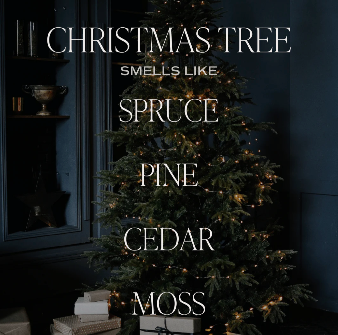 Christmas Tree Soy Candle - White Jar