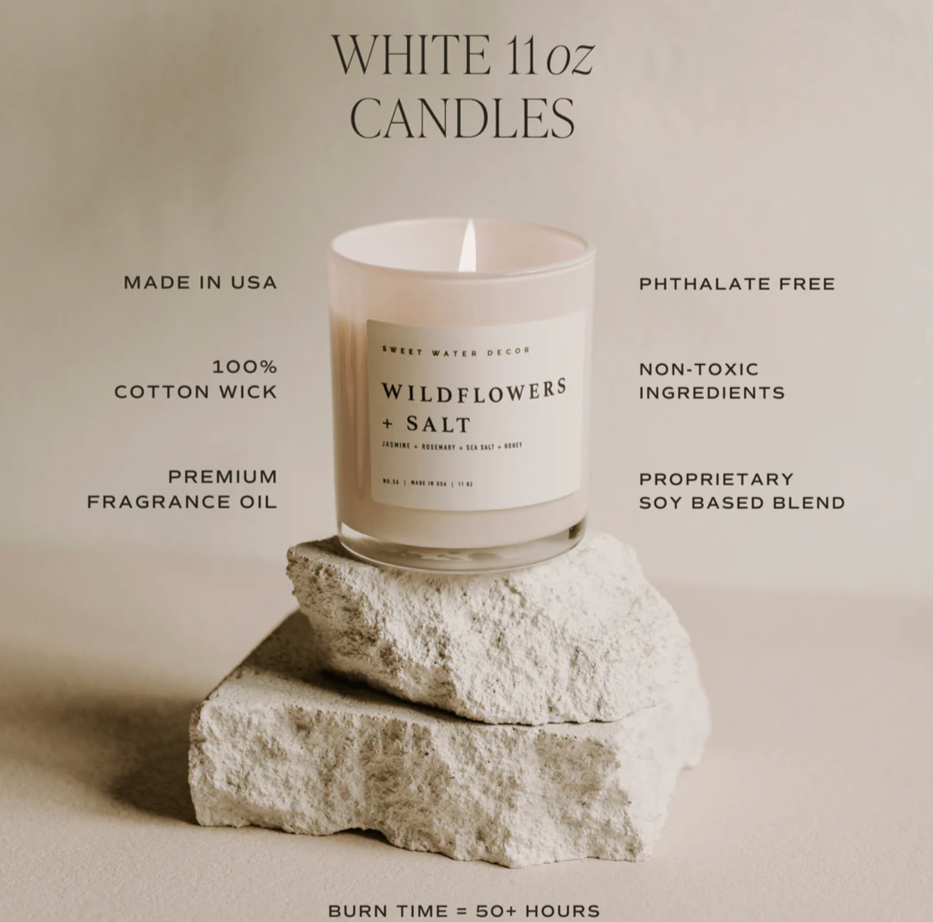 Christmas Tree Soy Candle - White Jar