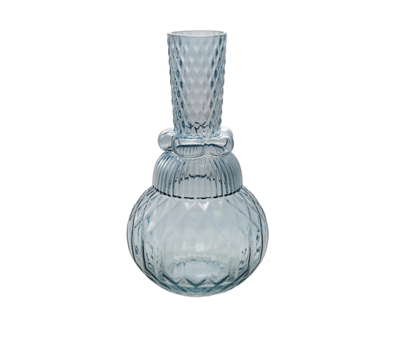 Embossed Glass Vase
