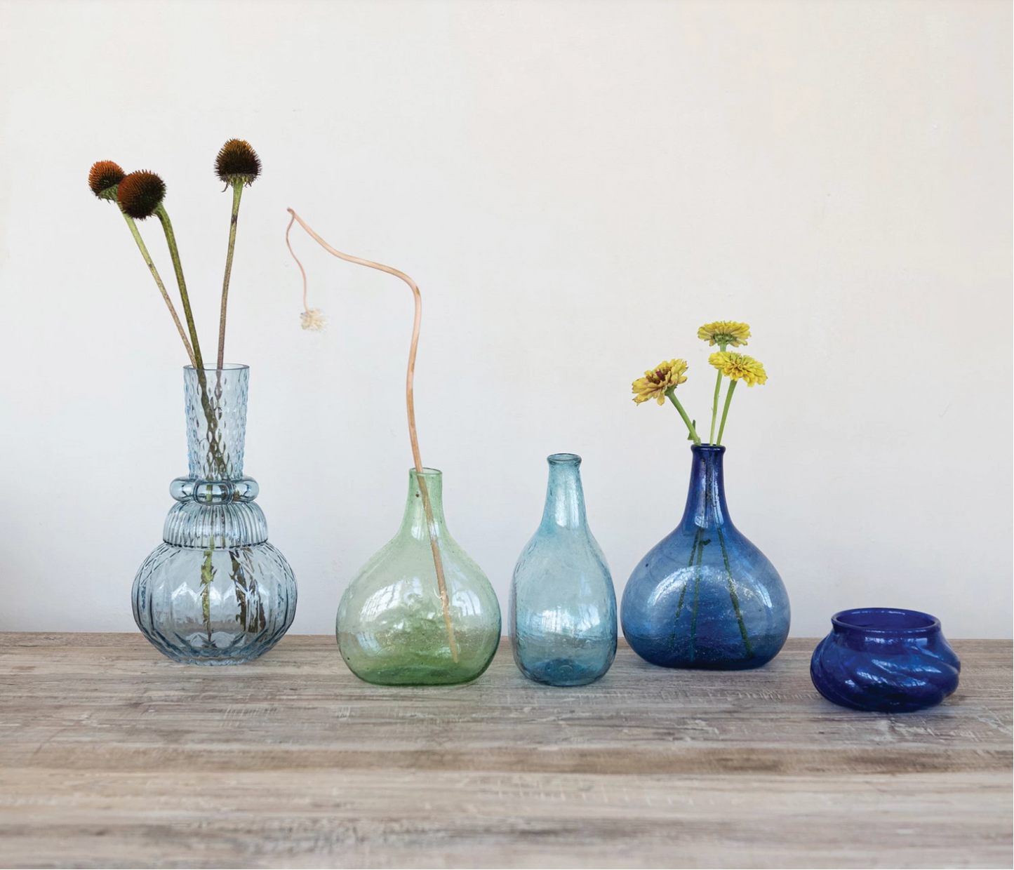 Embossed Glass Vase