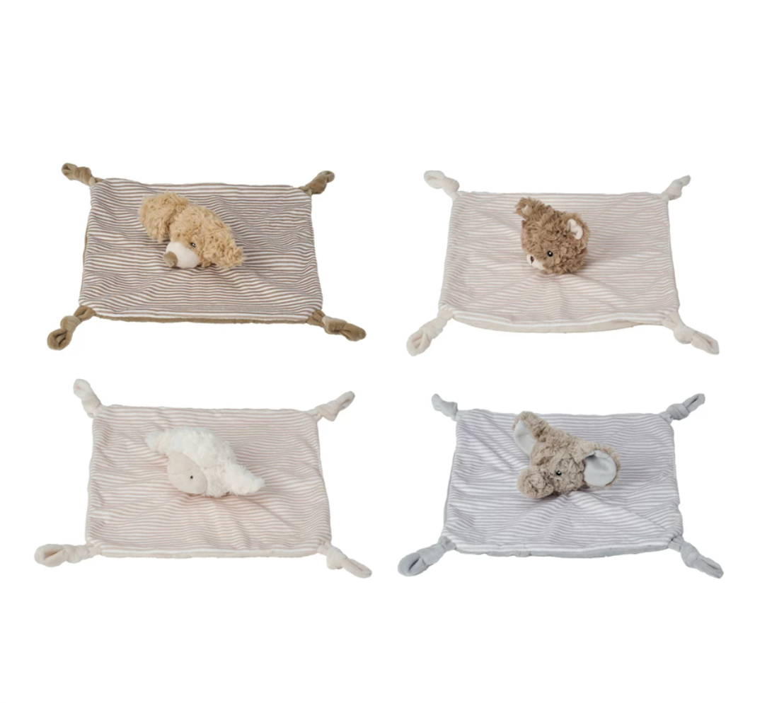 Plush Animal Snuggle Toy, Multi Color, 4 Styles