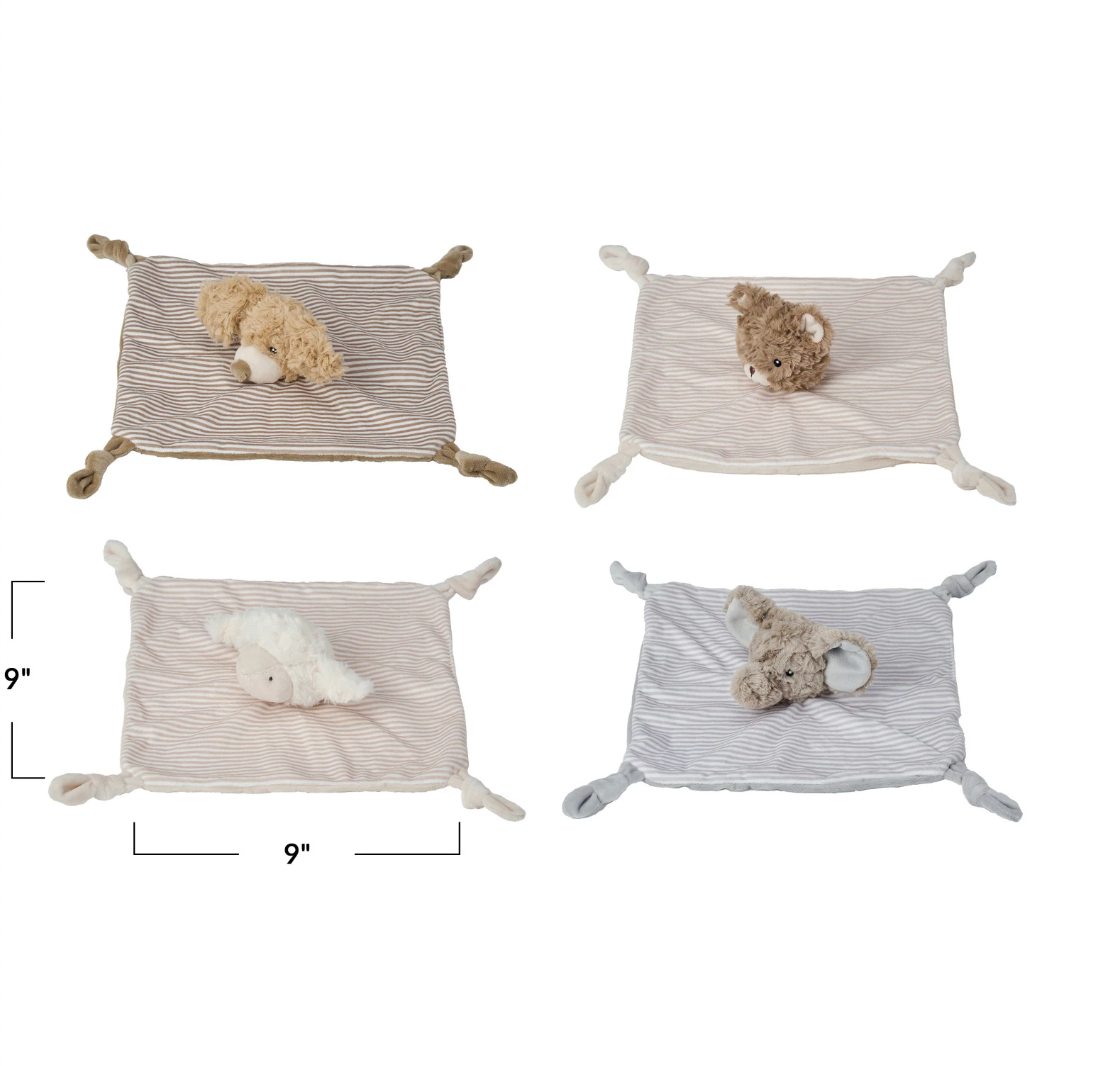 Plush Animal Snuggle Toy, Multi Color, 4 Styles