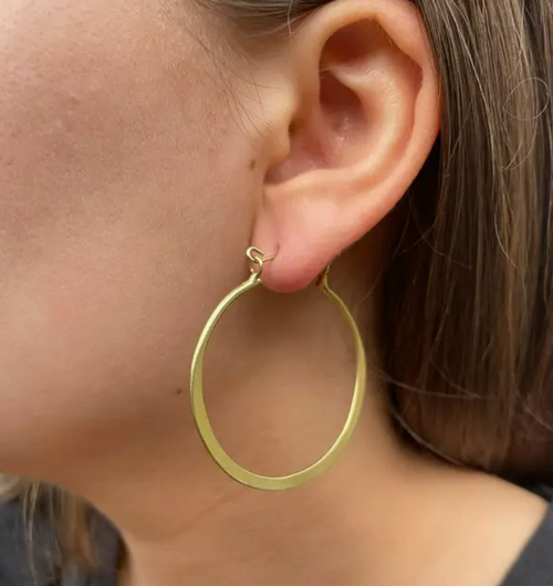 Organic Hoops - Gold