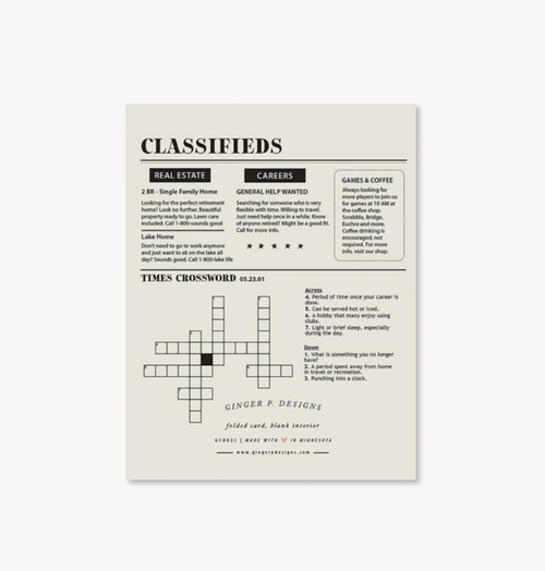 Retirement Times Greeting Card