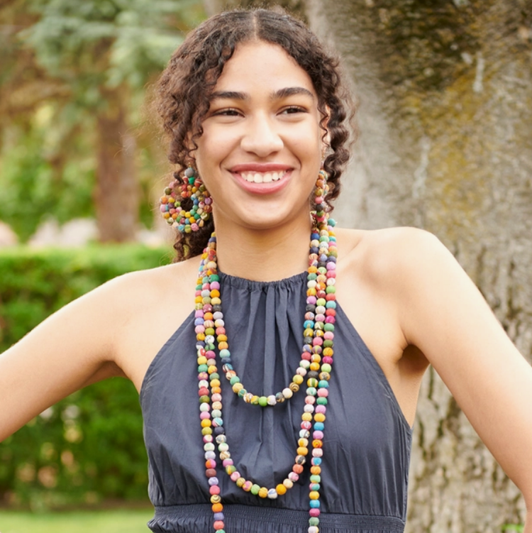 Concentric Kantha Earrings