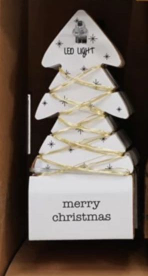 LED String Lights on Tree Shaped Cards, 3 Styles