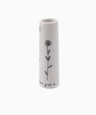 Send with Love 'let Love Grow' Ceramic Bud Vase