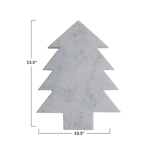 Marble Tree Shaped Platter