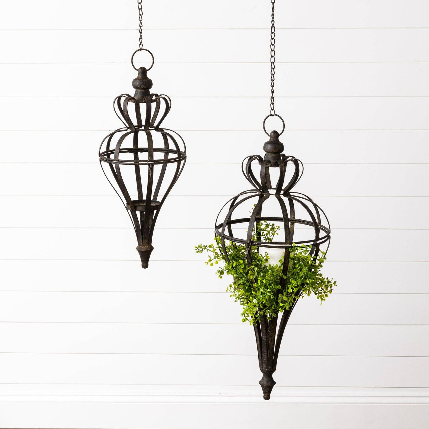 <For Store, Pick-Up, or Local Delivery Purchase Only> Ornate Hanging Candle Lanterns