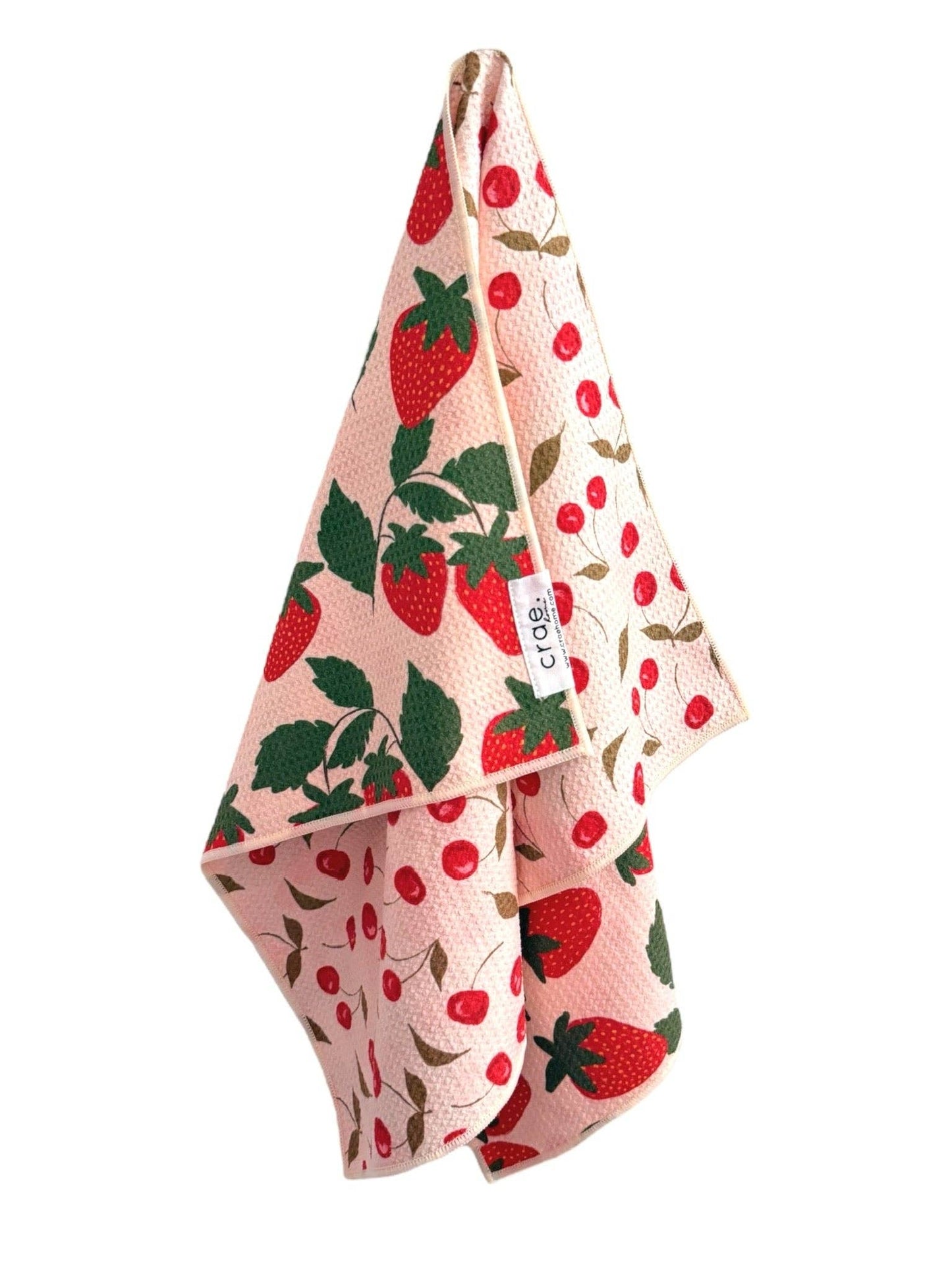 Berries & Cherries: Reversible Hand Towel - La Vie Est Belle