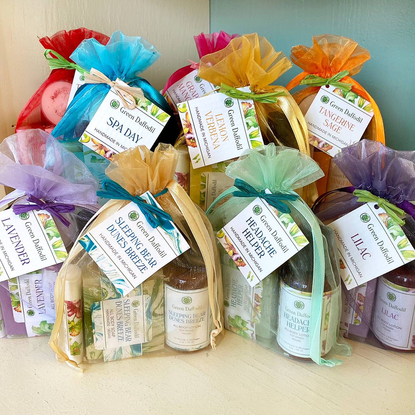 Blackberry Sage Organdy Quartet Gift Set - La Vie Est Belle