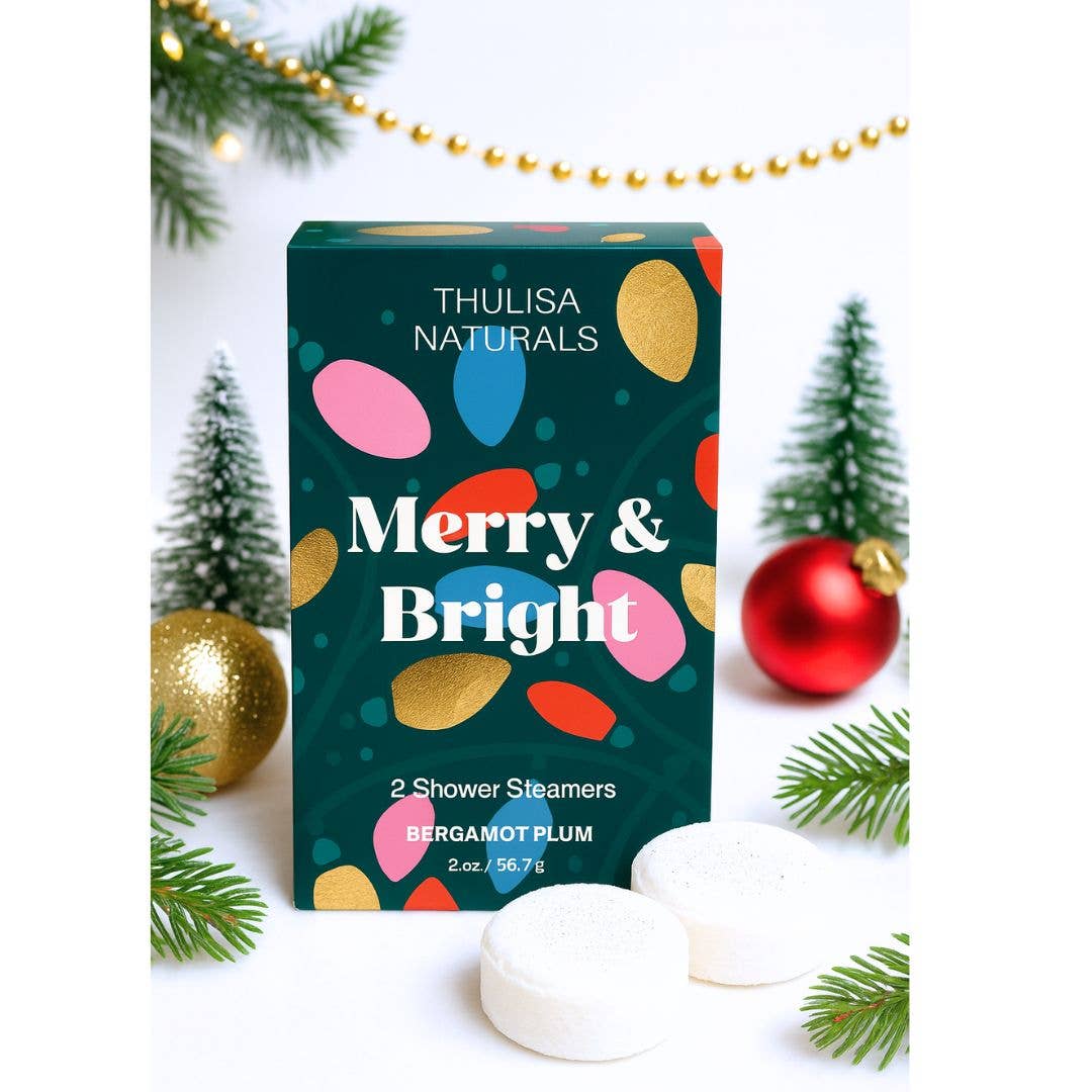 Holiday Shower Steamers (Bergamot Plum), 2 Pack