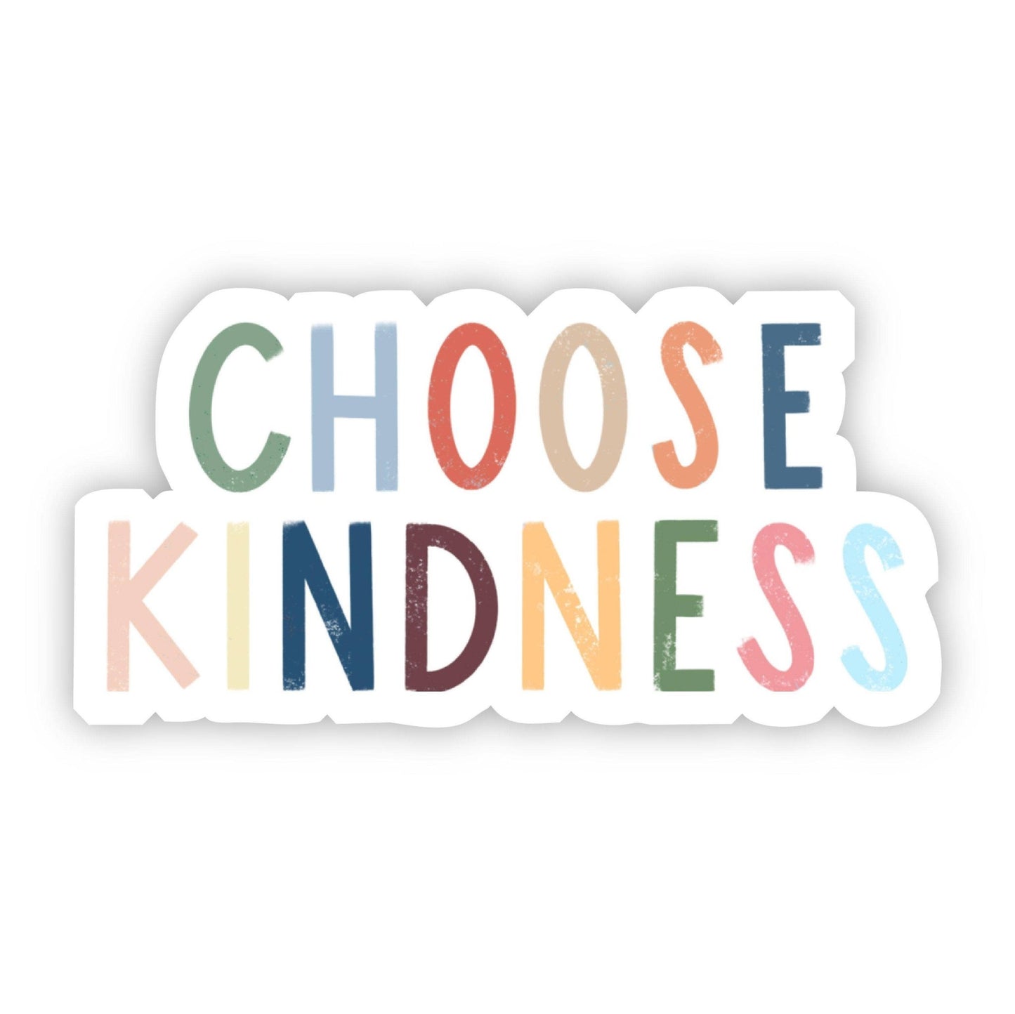 Choose Kindness Multicolor Lettering Sticker - La Vie Est Belle