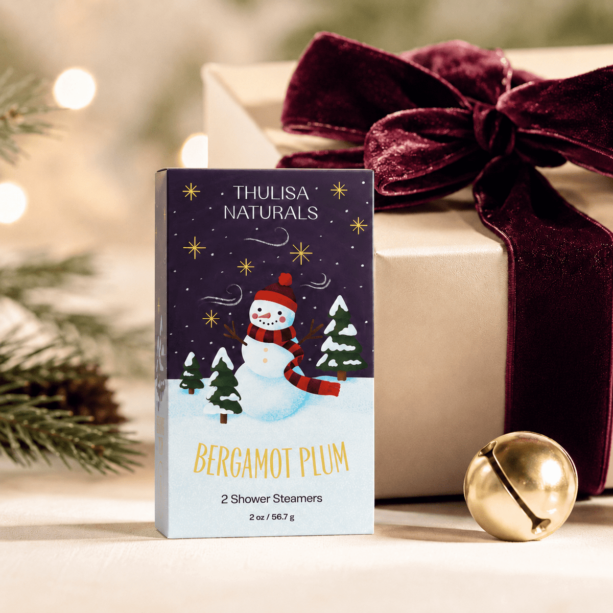 Christmas Bergamot Plum Shower Steamers Gift Set - La Vie Est Belle