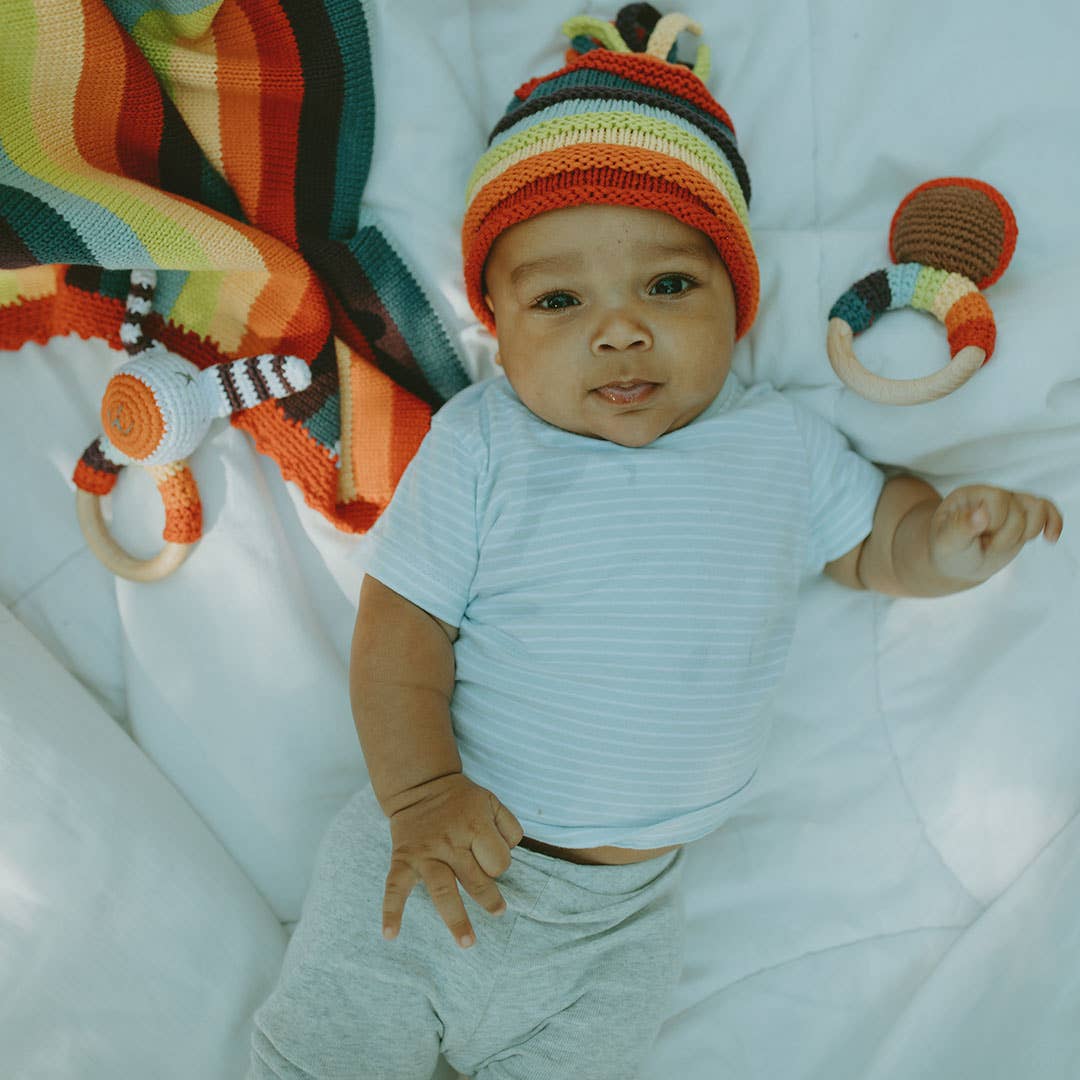 Handmade Baby Blanket - Rainbow