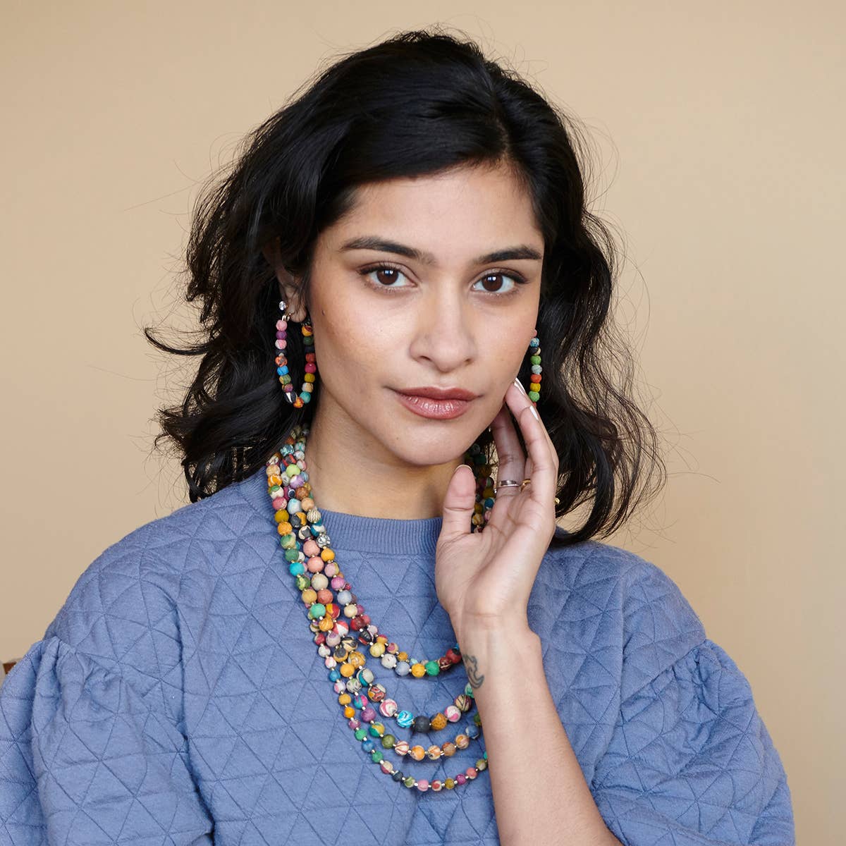 Kantha Elliptical Hoops