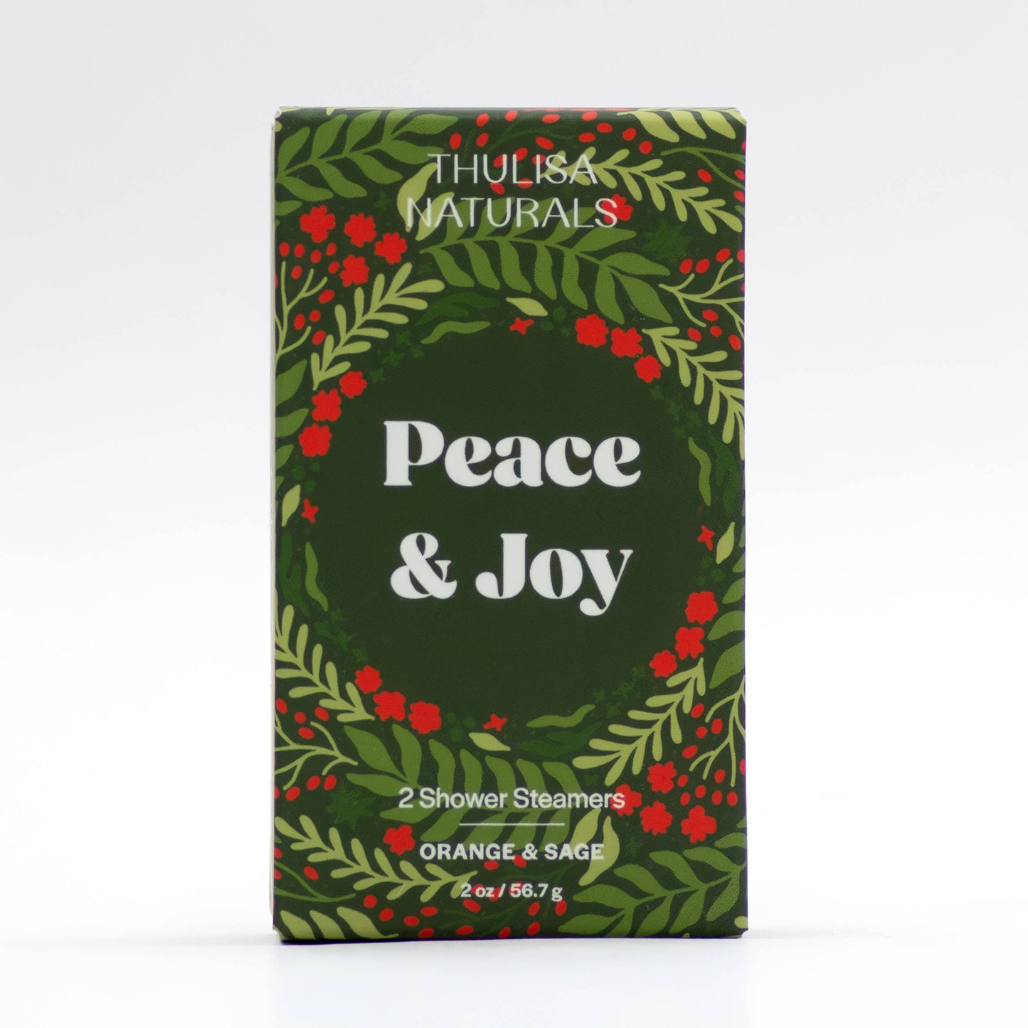 Holiday Christmas Shower steamers | 2 pack Orange and Sage