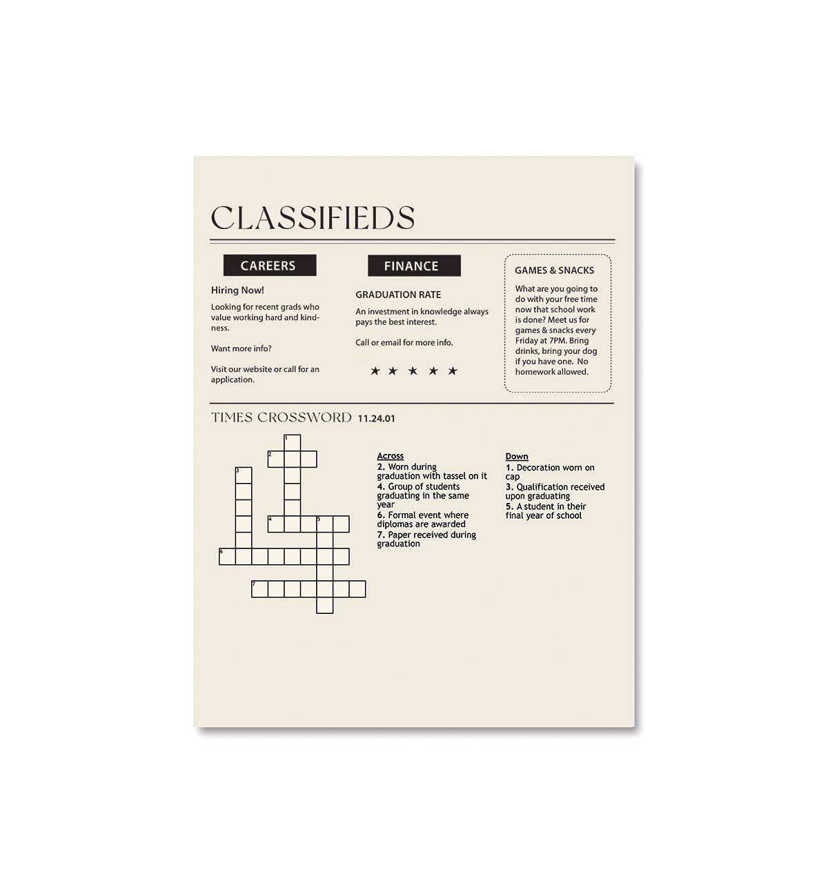 Graduation Times Greeting Card - La Vie Est Belle