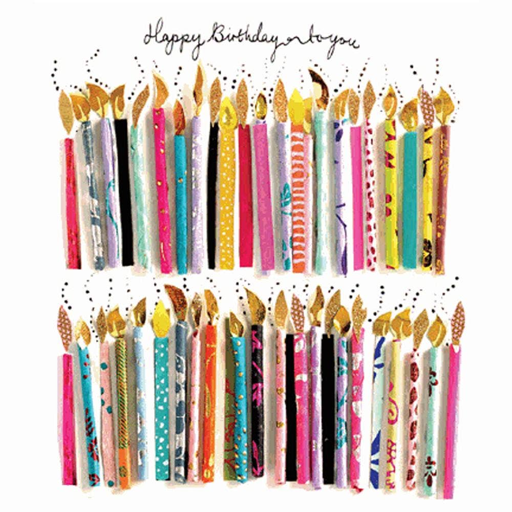 Happy Birthday Candles Napkin - La Vie Est Belle