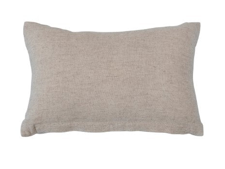 Lumbar Pillow w/ Botanical, Embroidery & French Knots